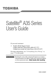 Toshiba Satellite A35-S1592 User Guide