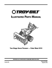 Troy-Bilt Polar Blast 4510 Parts List