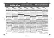 Yamaha FP7210A Owner's Manual