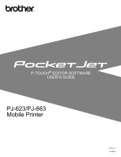 Brother International PJ663 PocketJet 6 Plus Print Engine with Bluetooth Software Users Manual - English
