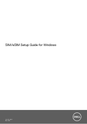 Dell Latitude 7030 Rugged Extreme Tablet SIM/eSIM Setup Guide for Windows