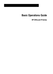 HP R80xi HP OfficeJet R Series All-in-One - (English) Basic Operations Guide