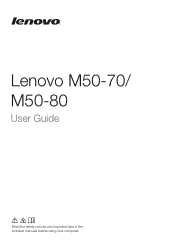 Lenovo M50-70 Laptop (English) User Guide - Lenovo M50-70