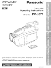 Panasonic PVL671 PVL671 User Guide