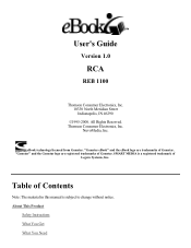 RCA REB1100 User Guide