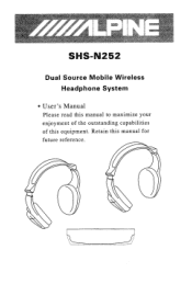 Alpine SHS-N252 User Manual