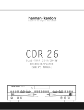 Harman Kardon CDR 26 Owners Manual