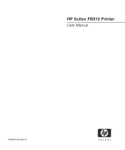 HP Scitex FB910 HP Scitex FB910 Printer Series - User Manual