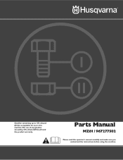 Husqvarna MZ 61 Parts Manual