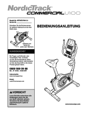 NordicTrack U100 Bike German Manual