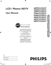 Philips 26HF5334D User manual