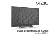 Vizio E280-B1 Quickstart Guide (French)