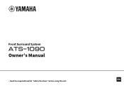 Yamaha ATS-1090 ATS-1090 Owners Manual