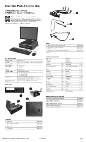 HP t200 HP MultiSeat ms6200 Desktop and HP t200 Zero Client for MultiSeat Illustrated Parts Map
