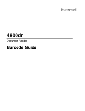 Honeywell 4800dr Barcode Guide