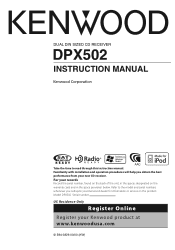 Kenwood DPX502 Instruction Manual