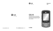 LG GB230 User Manual