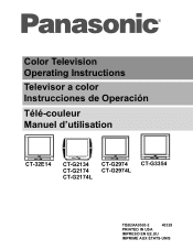 Panasonic CT32E14 CT32E14 User Guide