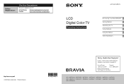 Sony KDL-46EX400 Operating Instructions