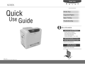 Xerox 6125N Quick Use Guide