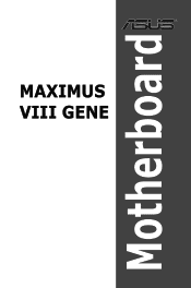 Asus MAXIMUS VIII GENE User Guide