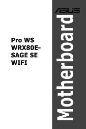 Asus Pro WS WRX80E-SAGE SE WIFI Users Manual English