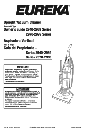 Electrolux 2991 Owners Guide