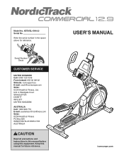 NordicTrack 12.9 Instruction Manual