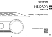 Onkyo HT-R593 Owners Manual -Spanish/French