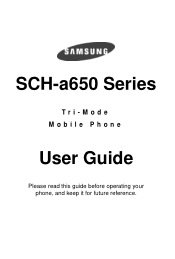 Samsung SCH-A650 User Manual (user Manual) (ver.1.0) (English)