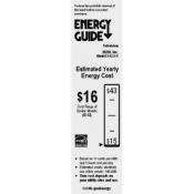 Vizio E422AR Energy Guide