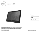Dell Inspiron 20 3043 Specifications