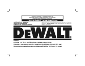 Dewalt DCF886B Instruction Manual