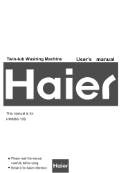 Haier HWM55-13S User Manual