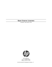 HP LaserJet Pro MFP M521 LaserJet Open Source Licenses
