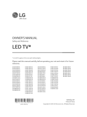 LG 43UN7000PUB Owners Manual