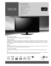 LG 52LG50 Specification (English)