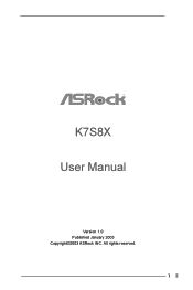ASRock K7S8X User Manual