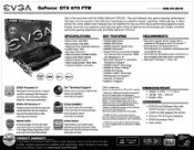 EVGA GeForce GTX 670 FTW PDF Spec Sheet