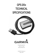 Garmin 010-11018-00 GPS 20x Technical Specifications