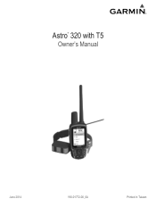 Garmin T 5 Dog Device Owner's Manual (Astro 320, T 5)
