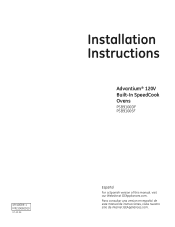 GE PSB9100DFBB Installation Instructions