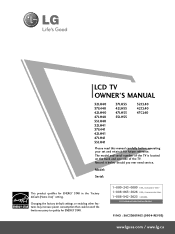 LG 42LH40 Owner's Manual (English)