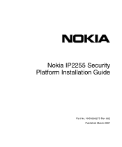 Nokia IP2255 Installation Guide