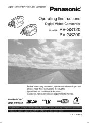 Panasonic PV GS120 Digital Video Camcorder