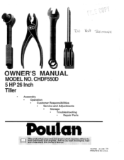Poulan CHDF550D User Manual