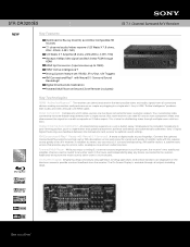 Sony STR-DA3200ES Marketing Specifications