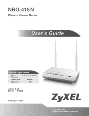 ZyXEL NBG-418N User Guide