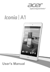 Acer Iconia A1-830 User Manual