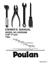 Poulan HDR500M User Manual